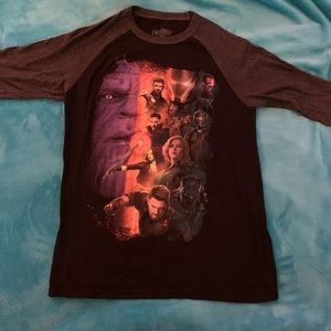 Avengers End Game baseball tee